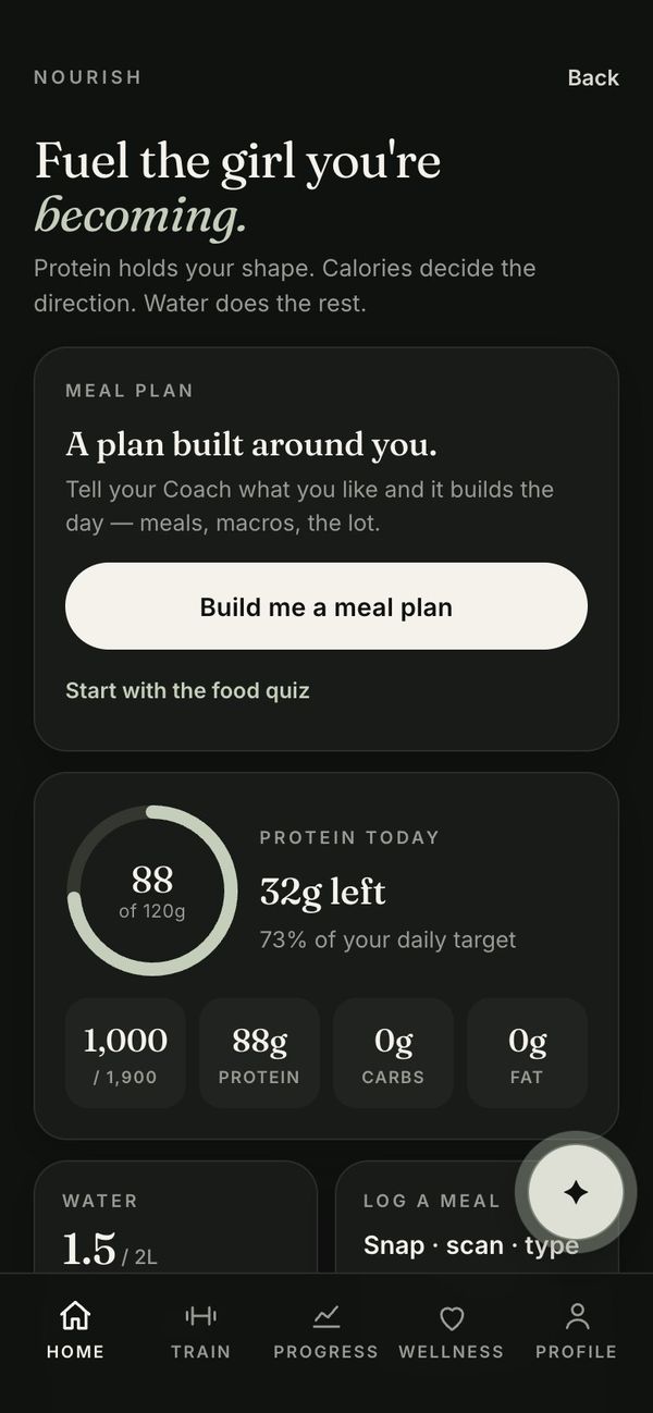 Nourish screen