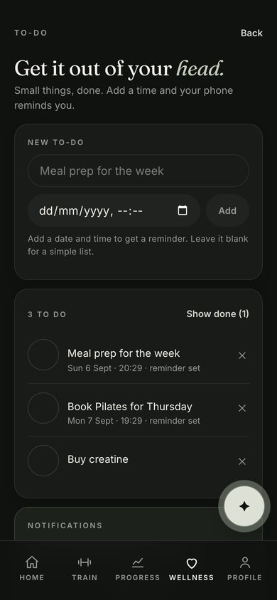 To-do screen